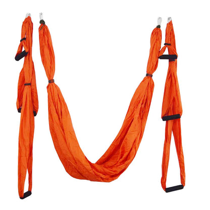 Aerial Yoga Fitness Inversion Swing Hammock with Adjustable Height and Foam Handles - 250 x 150 cm