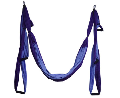 Aerial Yoga Fitness Inversion Swing Hammock with Adjustable Height and Foam Handles - 250 x 150 cm