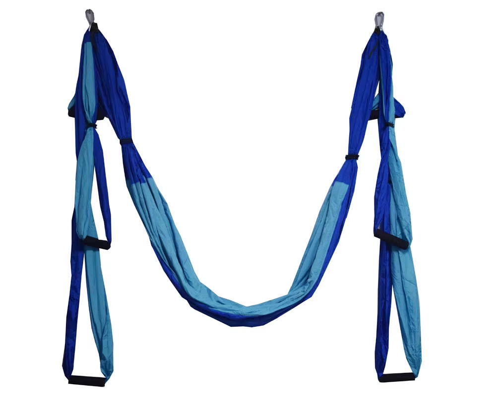 Aerial Yoga Fitness Inversion Swing Hammock with Adjustable Height and Foam Handles - 250 x 150 cm