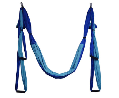 Aerial Yoga Fitness Inversion Swing Hammock with Adjustable Height and Foam Handles - 250 x 150 cm