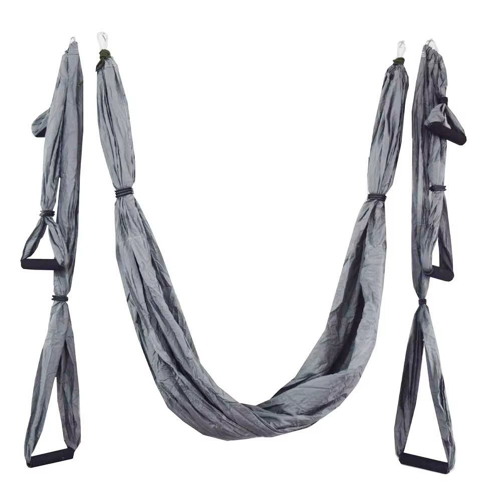 Aerial Yoga Fitness Inversion Swing Hammock with Adjustable Height and Foam Handles - 250 x 150 cm