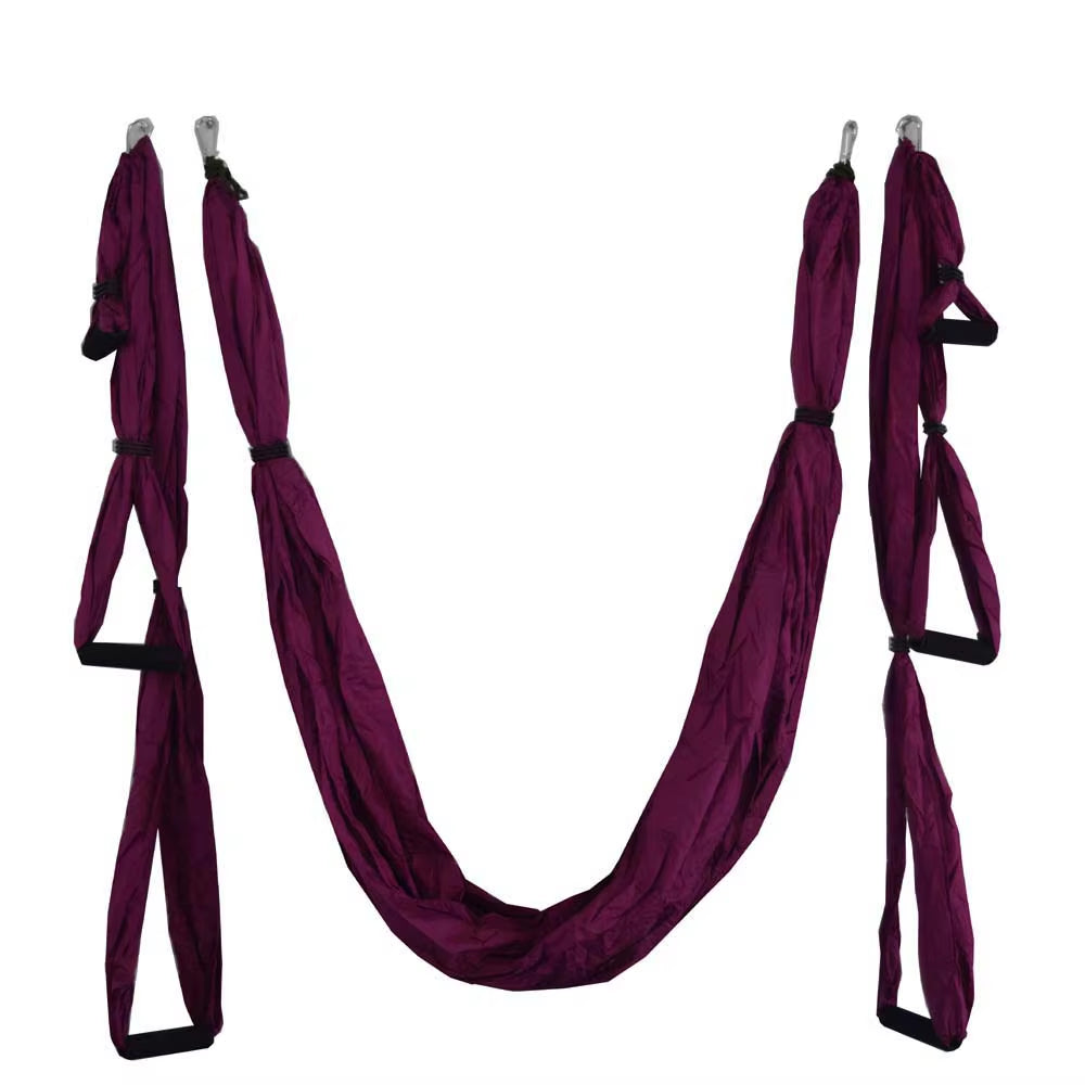 Aerial Yoga Fitness Inversion Swing Hammock with Adjustable Height and Foam Handles - 250 x 150 cm