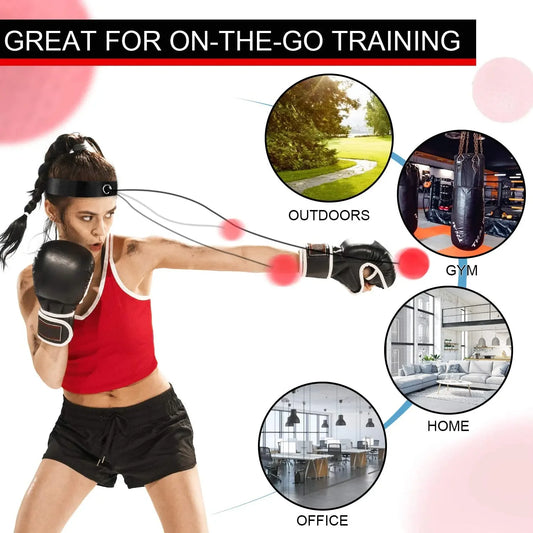 Wholesale Adjustable Workout Training Headband Reflex Boxing Ball with Adjustable Strap MMA Gear Boxing Ball Interactive