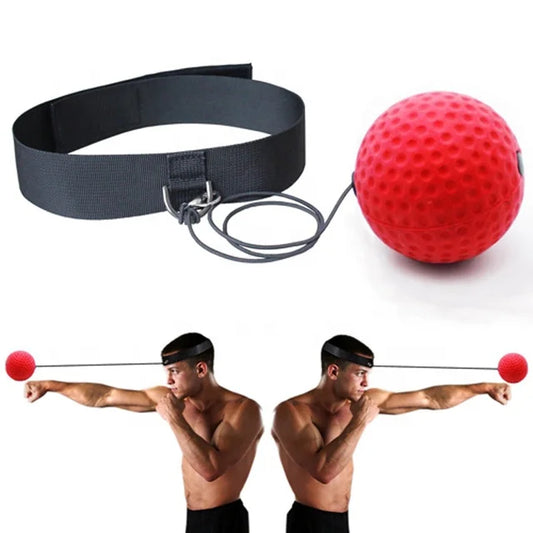 Gym Fitness Reflex PU Foaming Speed Balls Reflex Boxing Punching Ball with Headband