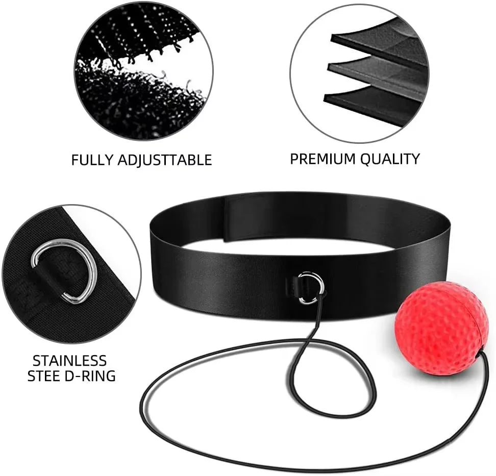 Wholesale Adjustable Workout Training Headband Reflex Boxing Ball with Adjustable Strap MMA Gear Boxing Ball Interactive