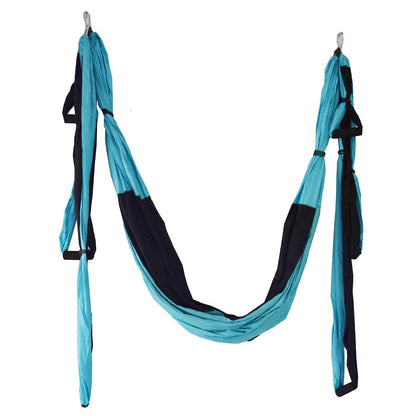 Aerial Yoga Fitness Inversion Swing Hammock with Adjustable Height and Foam Handles - 250 x 150 cm