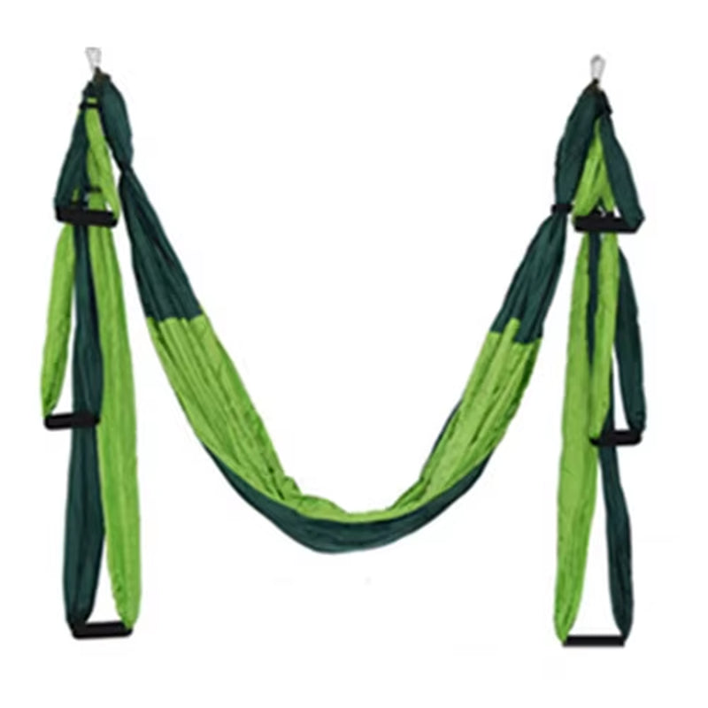 Aerial Yoga Fitness Inversion Swing Hammock with Adjustable Height and Foam Handles - 250 x 150 cm