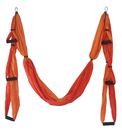 Aerial Yoga Fitness Inversion Swing Hammock with Adjustable Height and Foam Handles - 250 x 150 cm